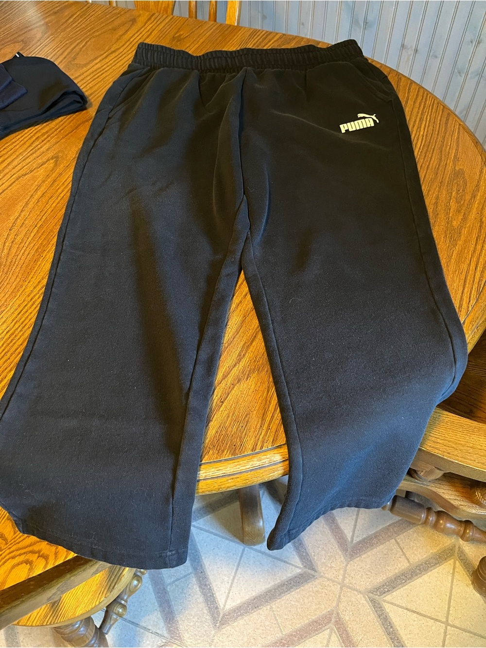 PUMA  Black Athletic Sweatpants